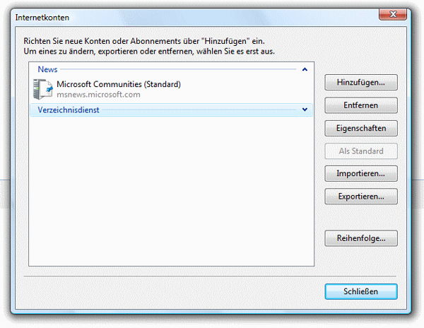 Windows Mail - Schritt 2